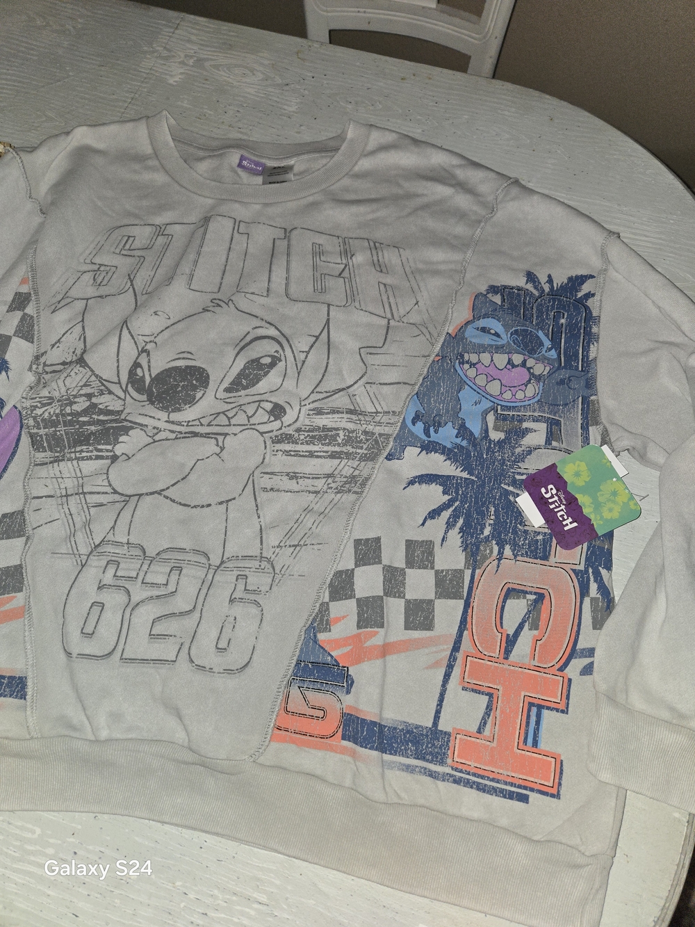Mens Sz 2X Disney Stitch Crrw Sweatshirt New